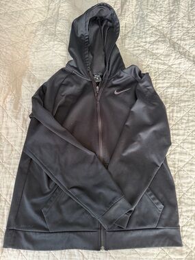 Nike Black Full-Zip Hooded Sweater
